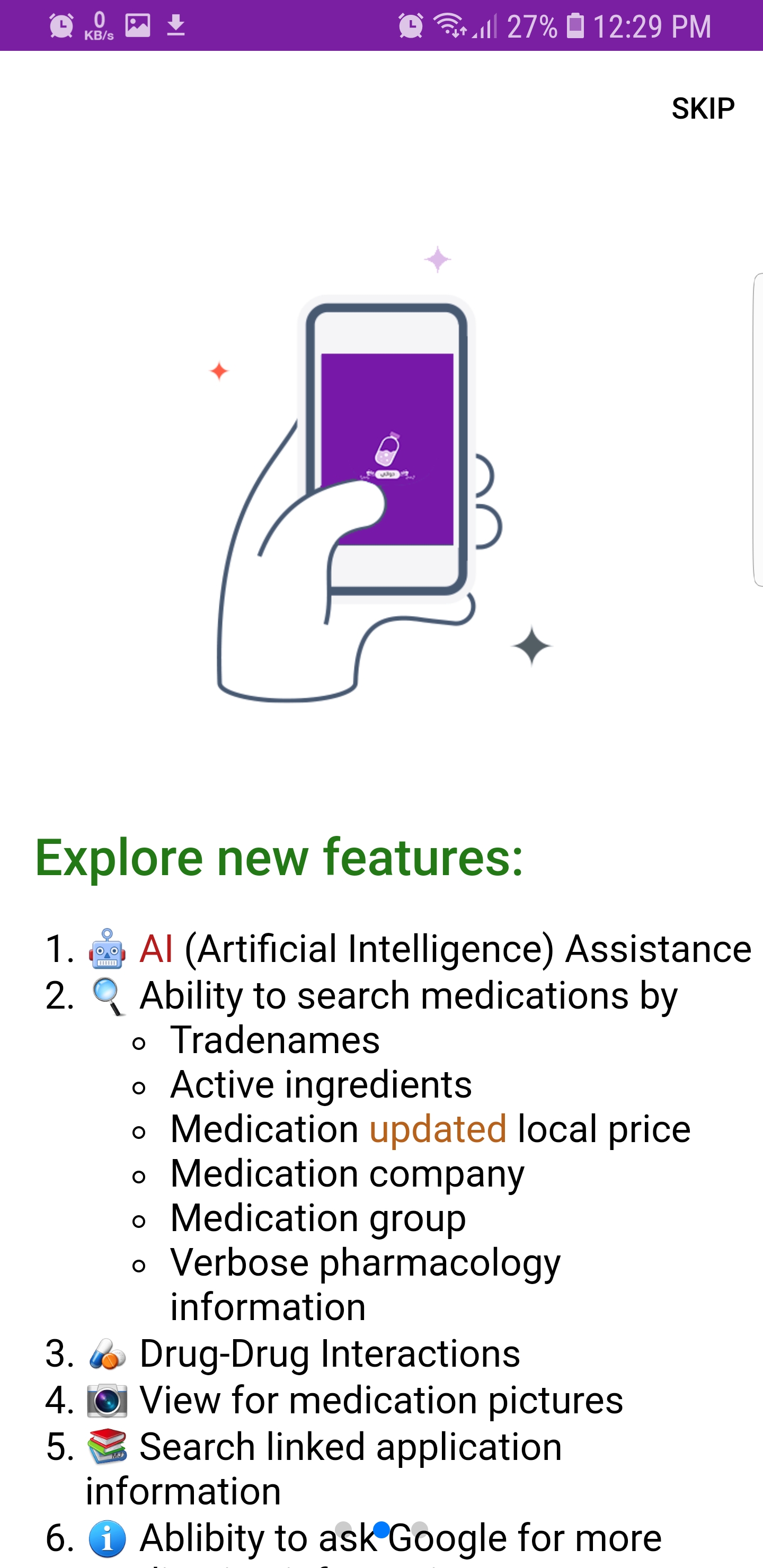 AI assistance feature