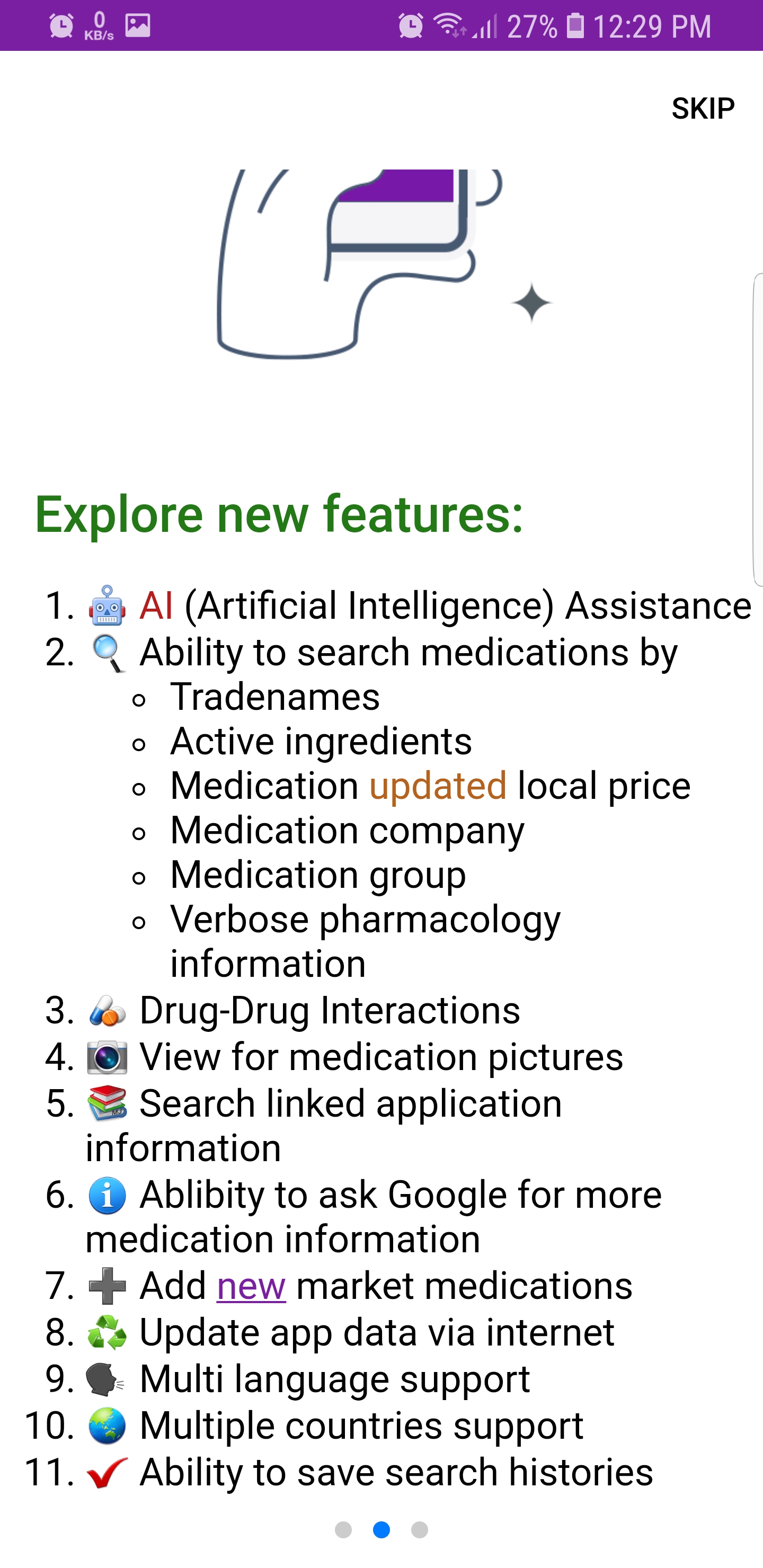 Drug interactions checker