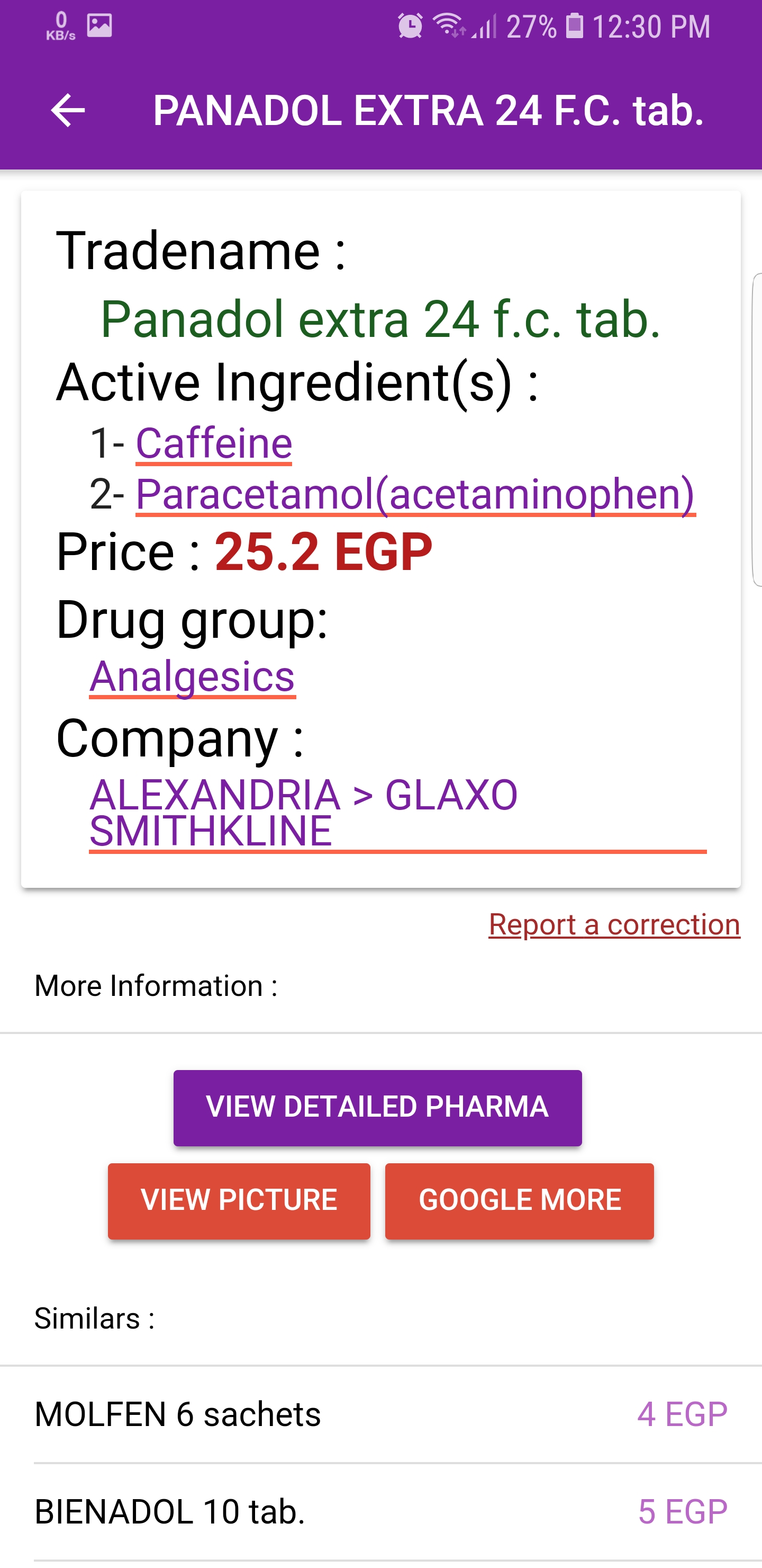 Company search results
